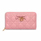 Dior - Lady Dior Voyageur Wallet - естествена агнешка кожа