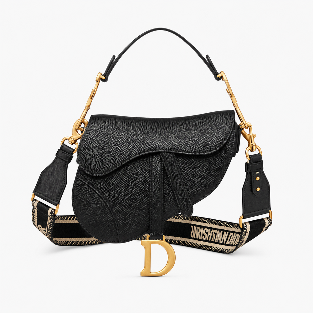 Дамска чанта - Dior Saddle Bag естествена телешка кожа