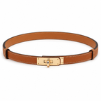 Дамски колан - Hermes Kelly 18 Belt Gold with GHW Epsom - естествена кожа