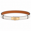 Дамски колан - Hermes Kelly 18 Belt Gold with GHW Epsom - естествена кожа
