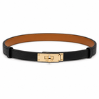 Дамски колан - Hermes Kelly 18 Belt Gold with GHW Epsom - естествена кожа