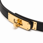 Дамски колан - Hermes Kelly 18 Belt Gold with GHW Epsom - естествена кожа