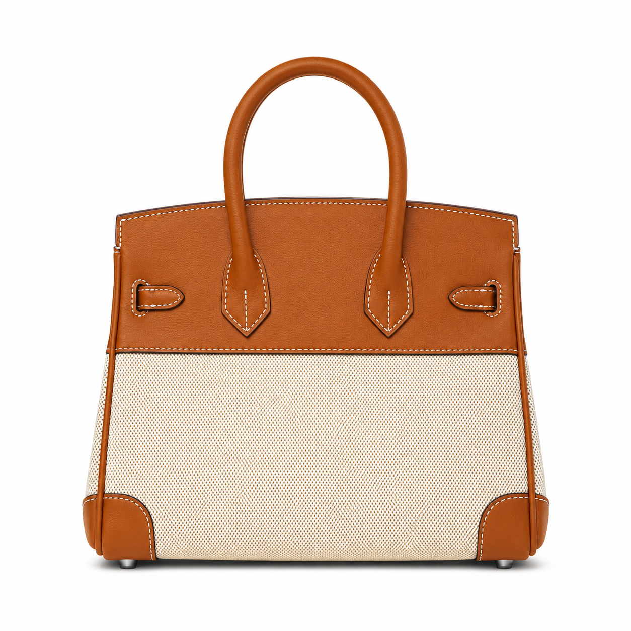Дамска чанта - Hermès Birkin + подарък Hermès Charm + Hermès Bag Scarf - естествена кожа
