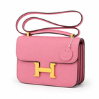 Дамска чанта -  Hermès Constance 24 - естествена кожа