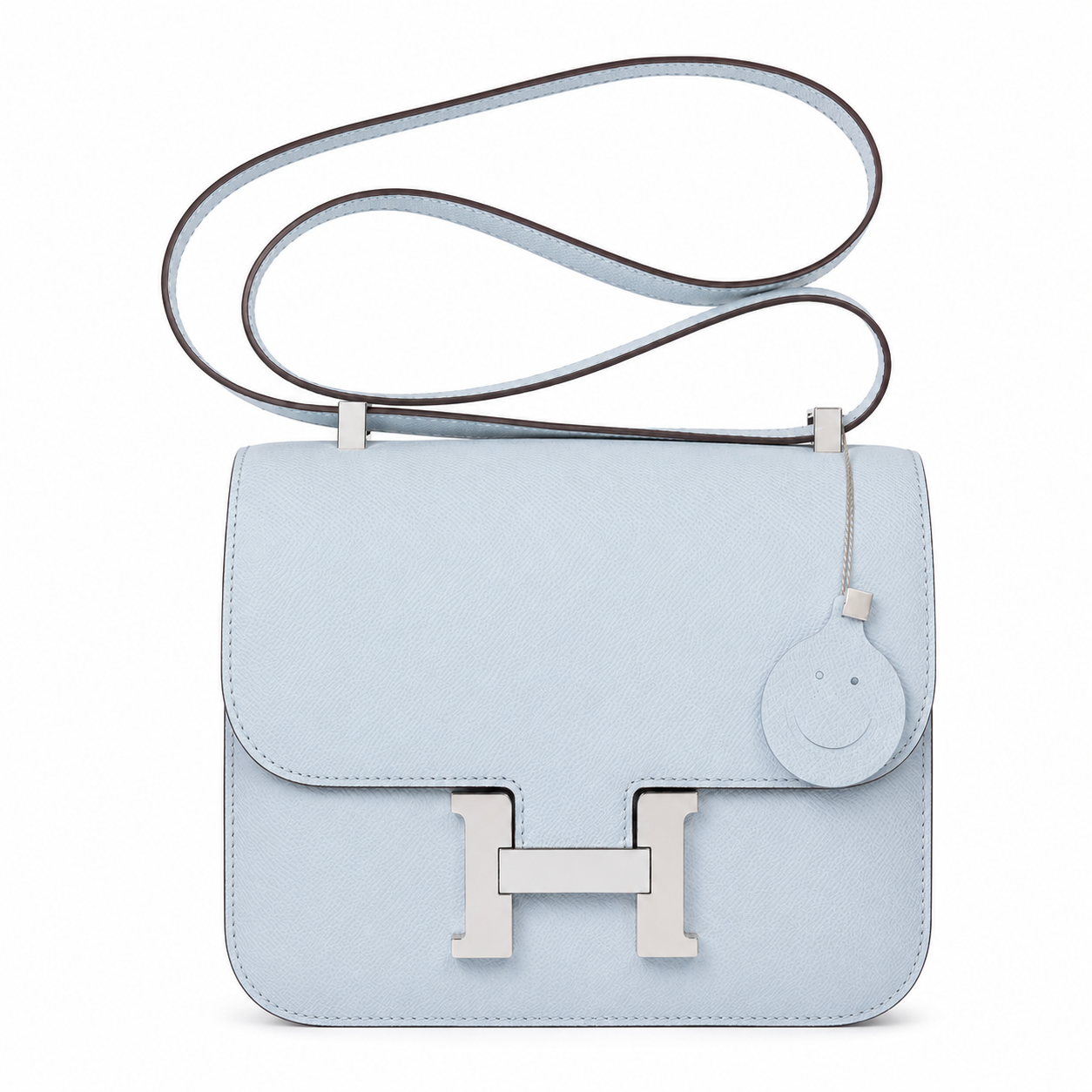 Дамска чанта - Hermès Constance 24 Pastel Blue - естествена кожа
