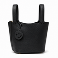 Дамска чанта - Hermès Picotin Lock style black leather tote bag 22 - естествена телешка кожа