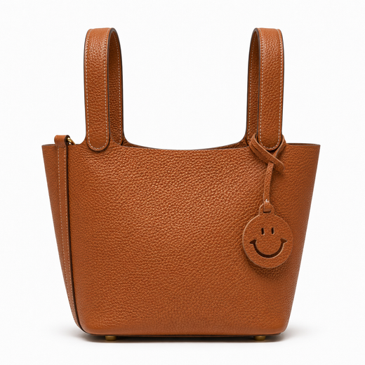 Дамска чанта - Hermès Picotin Lock style brown leather tote bag 22 - естествена телешка кожа
