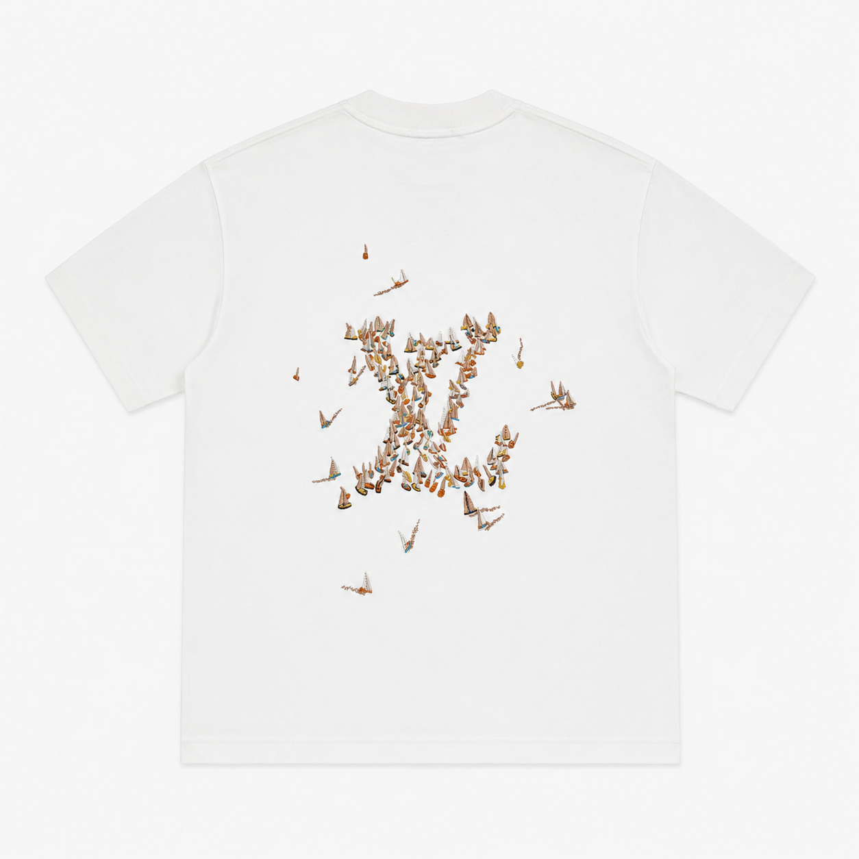 Тениска с бродерия - Louis Vuitton Oversized