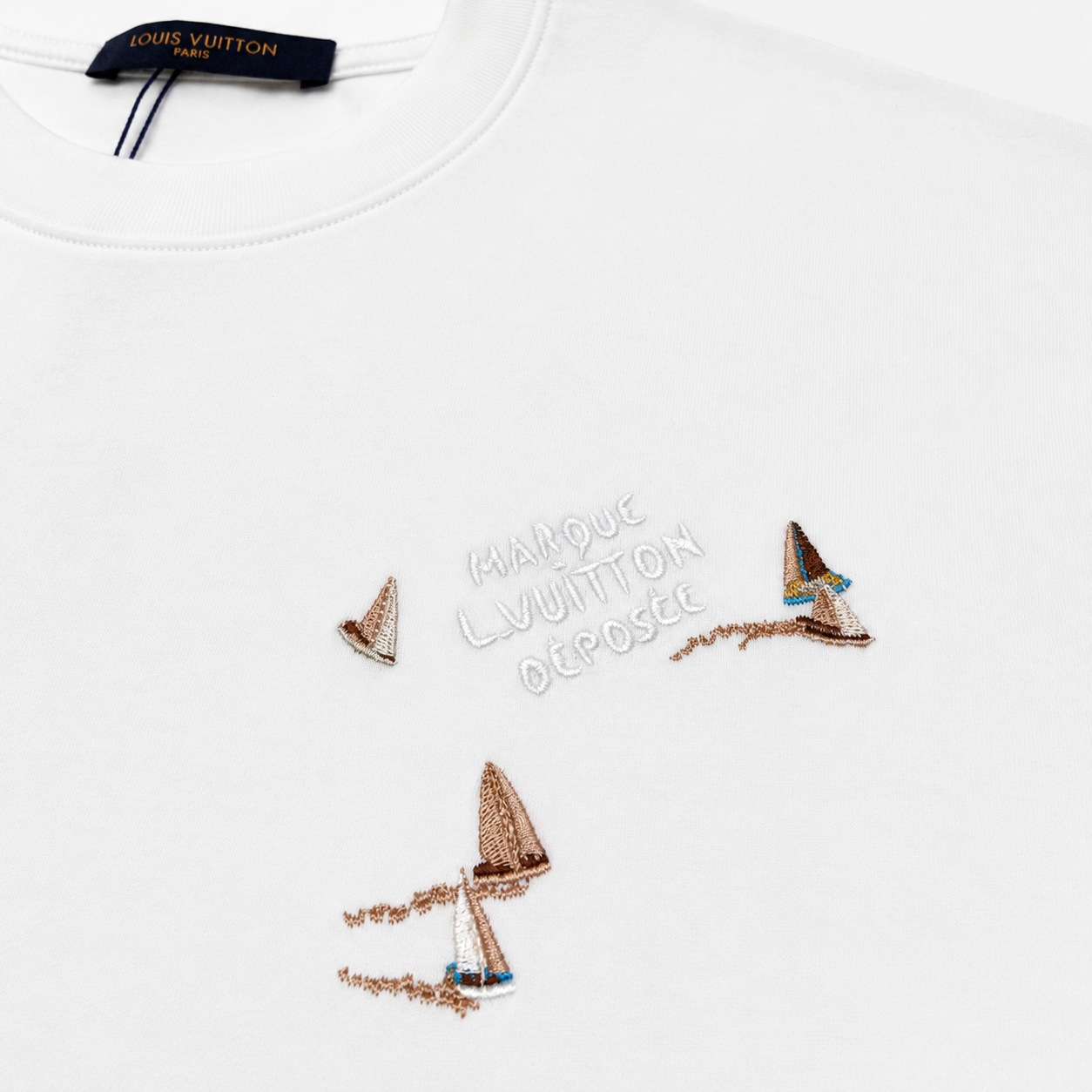 Тениска с бродерия - Louis Vuitton Oversized